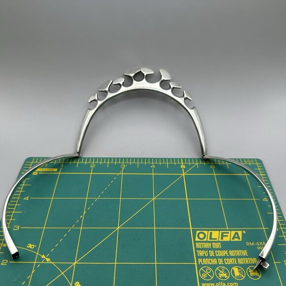 Modernist Organic Necklace Collar Choker Torque Taxco Mexico Sterling Silver - Picture 10 of 12